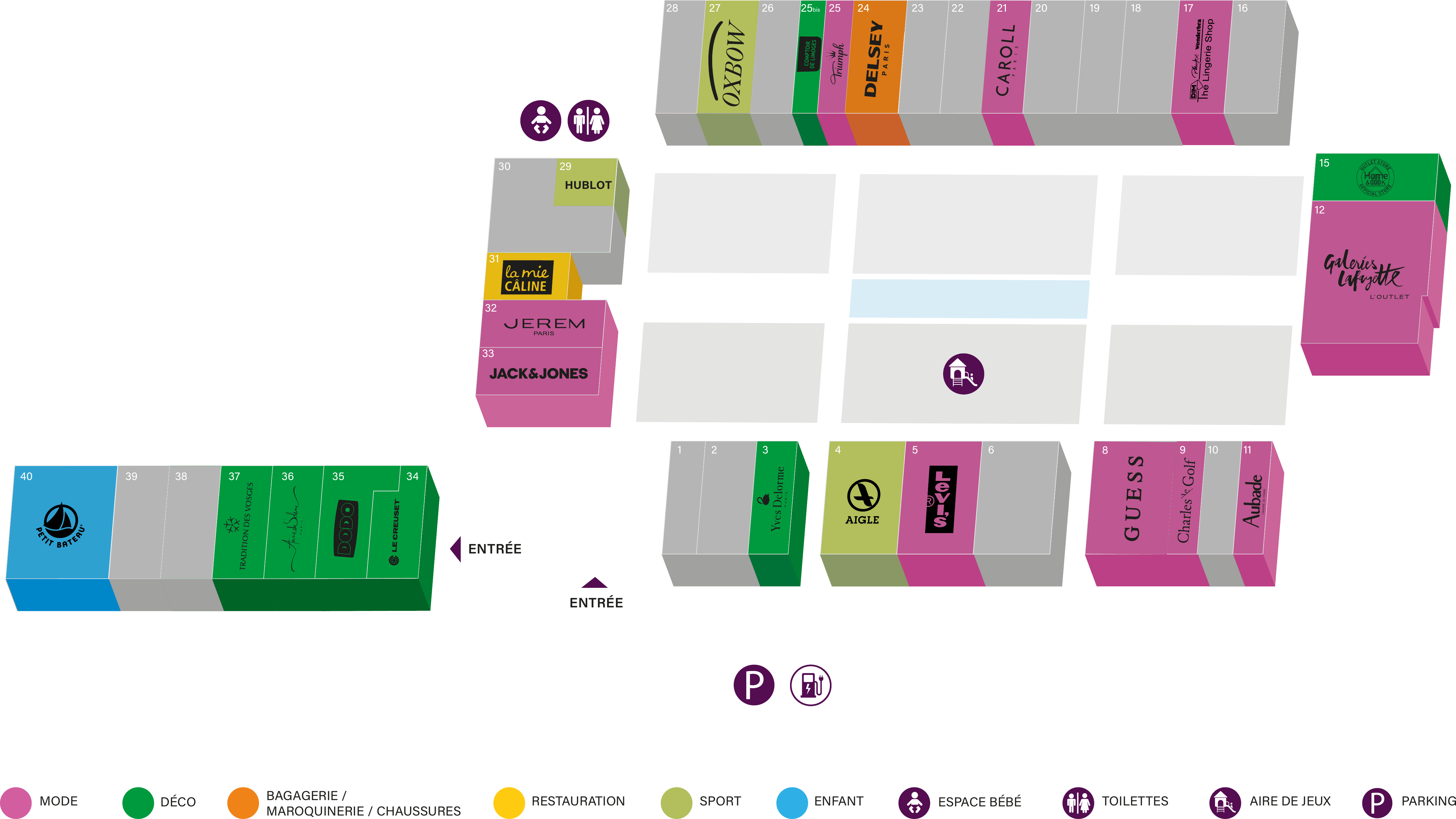 Plan de La Séguinière Outlet Village